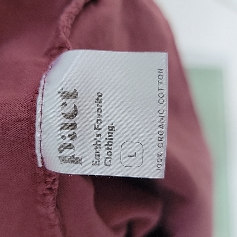 Pact Organic Cotton Vintage Jersey Notch Neck Short Sleeve Polo Men's Sz L - Picture 3 of 7